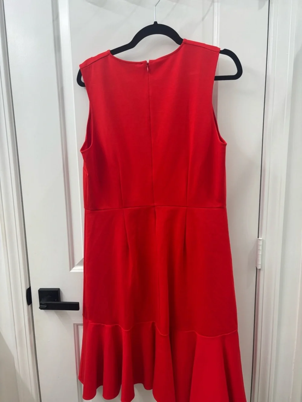 J Crew 365 v neck sheath dress in recycled stretch ponte red size 14